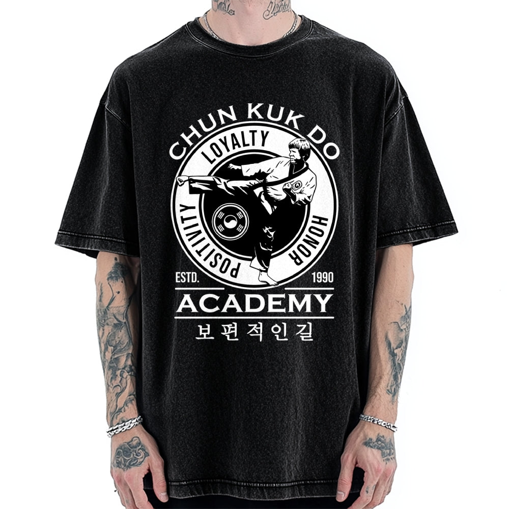 Unisex Chun Kuk Do - Martial Arts Academy Printed Washed Tee