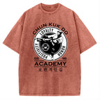 Unisex Chun Kuk Do - Martial Arts Academy Printed Washed Tee