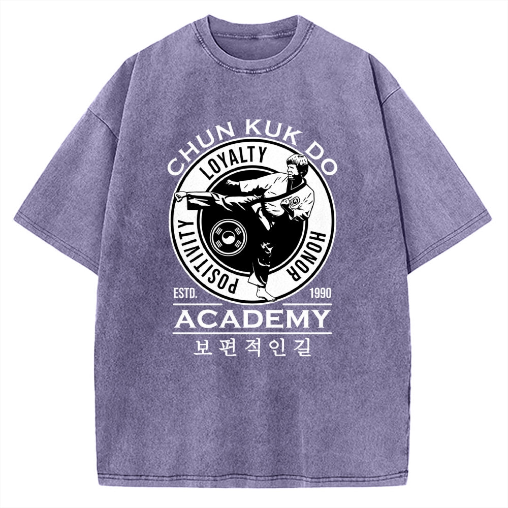 Unisex Chun Kuk Do - Martial Arts Academy Printed Washed Tee