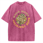 Unisex Weird Moms Build Character-Mother's Day Gift Printed Washed Tee