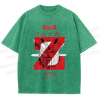 Unisex Mazinger Z Printed Washed Tee