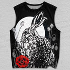 Unisex Poppy Rabbit Printed Tank Top