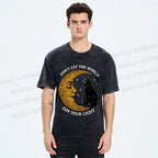 Unisex Don't Let The World Dim Your Light Printed Washed Tee
