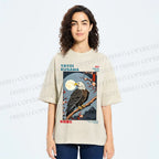 Unisex Yayoi Kusama Tokyo Mountain Eagle Printed Washed Tee