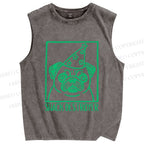 Unisex Snack Destroyer Printed Washed Tank Top