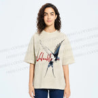 Unisex Flying Swallow Valuable Art Printed Washed Tee