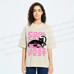 Unisex Cool Cat Jazz Fest Printed Washed Tee