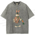 Unisex Bugs Bunny Rabbit Printed Washed Tee