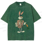 Unisex Bugs Bunny Rabbit Printed Washed Tee