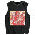 Unisex Rabbits in Warm Rabbit Printed Washed Tank Top