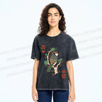 Unisex Vintage Bird 25 Printed Washed Tee