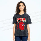 Unisex Akira Printed Washed Tee