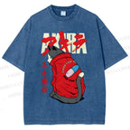 Unisex Akira Printed Washed Tee