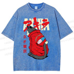 Unisex Akira Printed Washed Tee