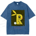 Unisex R is For Rabbit Printed Washed Tee
