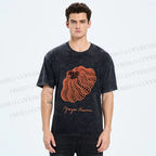 Unisex Yayoi Kusama Pumpkin Printed Washed Tee