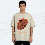 Unisex Yayoi Kusama Pumpkin Printed Washed Tee