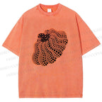 Unisex Yayoi Kusama Pumpkin Printed Washed Tee