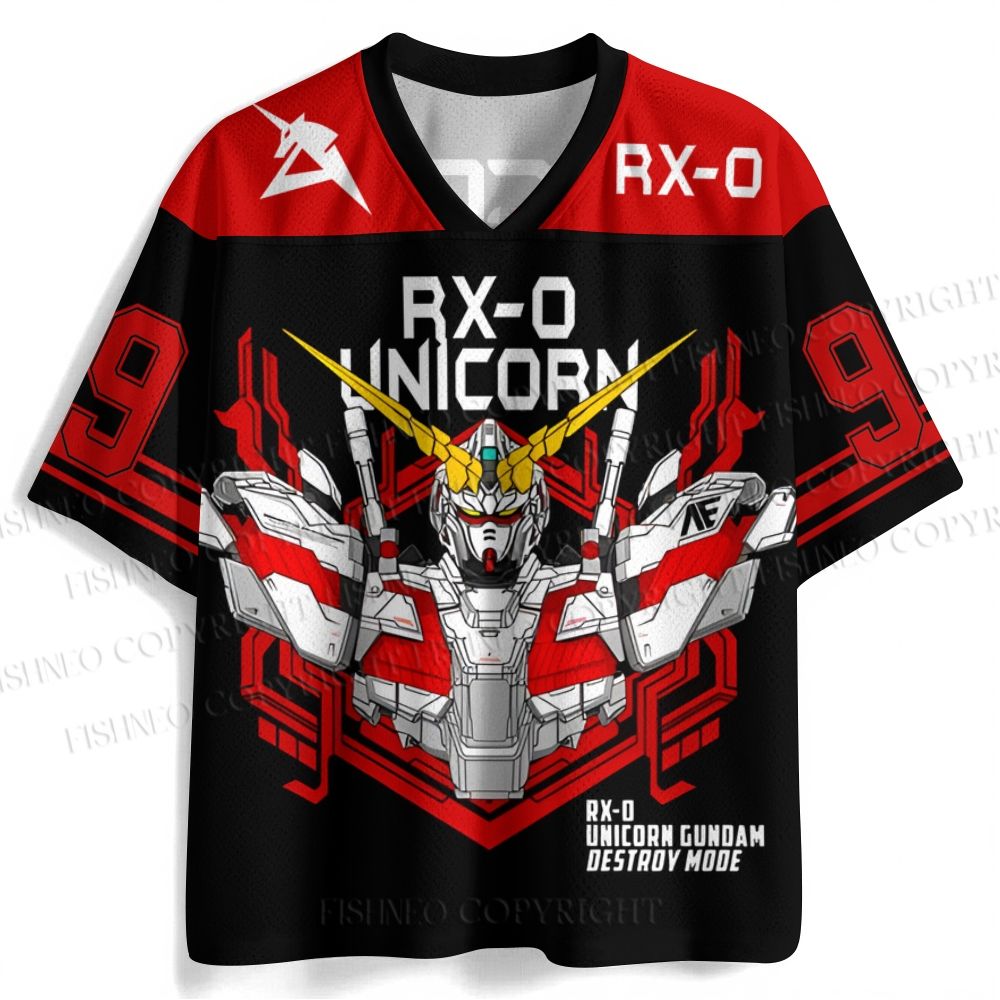 Gundam RX-0 Printed Jersey Shirts