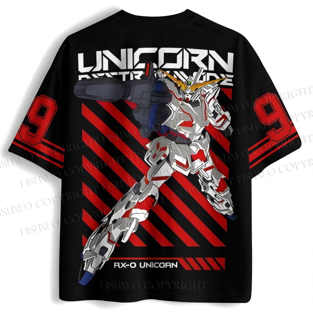 Gundam RX-0 Printed Jersey Shirts