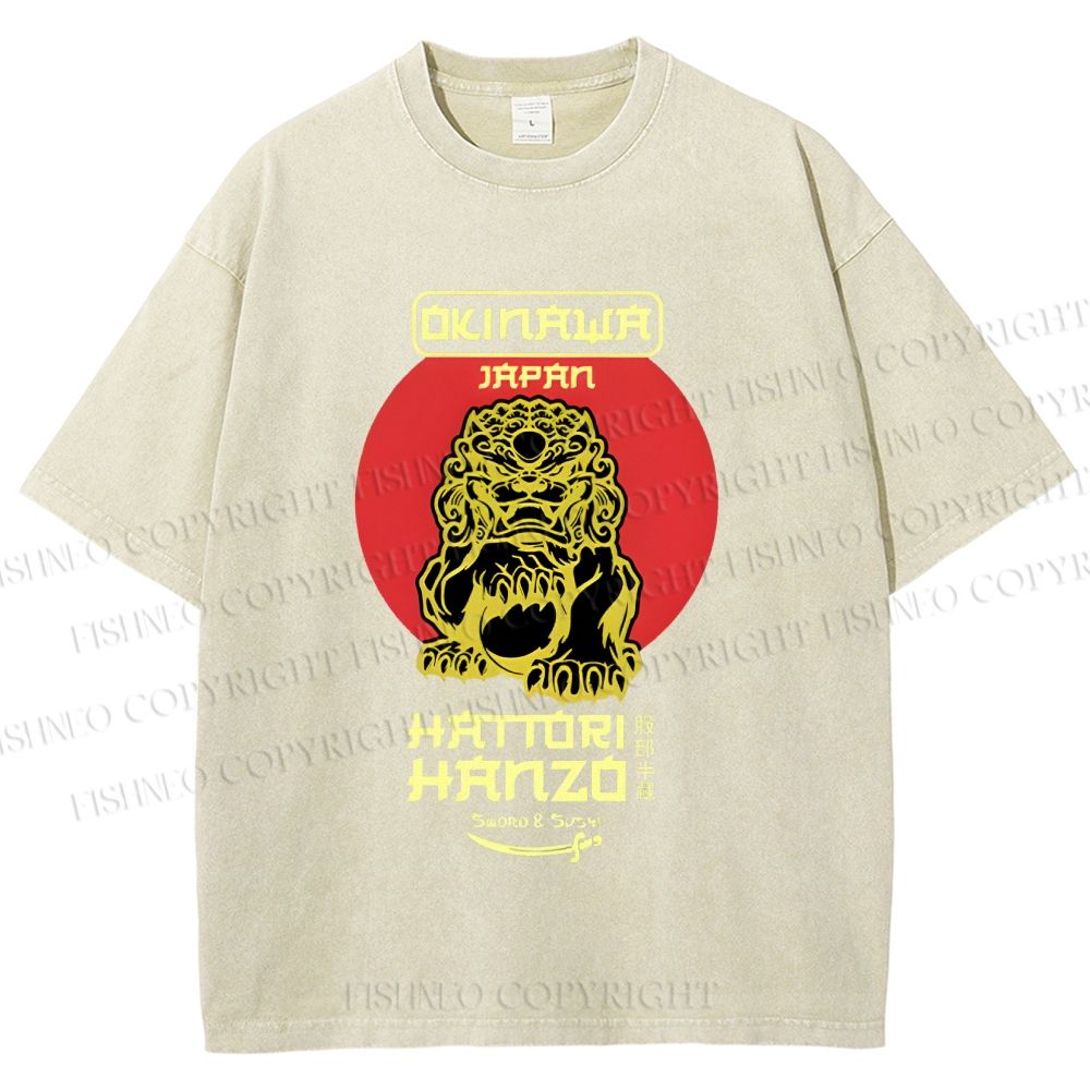 Unisex Hattori Hanzo Printed Washed Tee