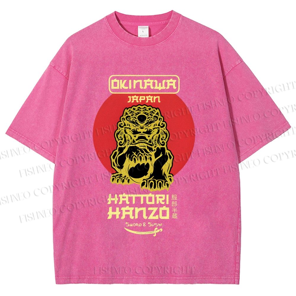 Unisex Hattori Hanzo Printed Washed Tee