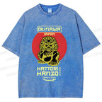 Unisex Hattori Hanzo Printed Washed Tee