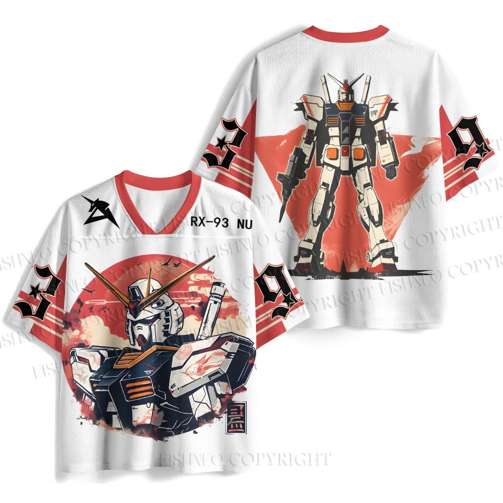 Gundam RX-93 Nu Printed Jersey Shirts