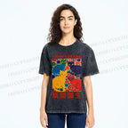 Unisex Yayoi Kusama Cats With Dots Printed Washed Tee