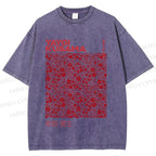 Unisex Yayoi Kusama Red Dots Printed Washed Tee
