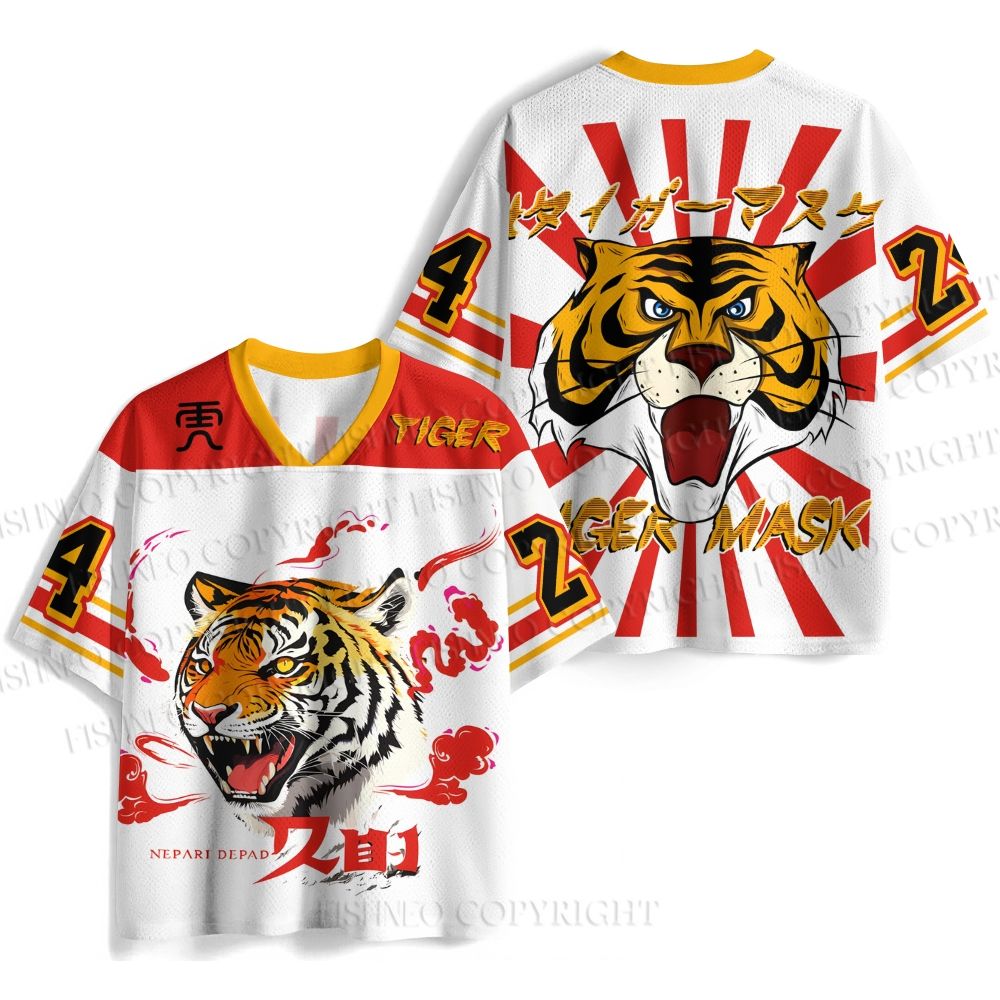Japanese Tiger Printed Jersey Shirts