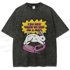 Unisex Rabbit Doesnot Want to Hop on a Call Printed Washed Tee