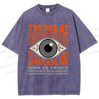 Unisex The Big AI Is Watching You Printed Washed Tee