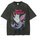 Unisex You're Meowgical Printed Washed Tee
