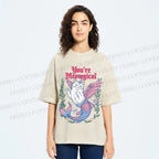 Unisex You're Meowgical Printed Washed Tee