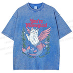Unisex You're Meowgical Printed Washed Tee
