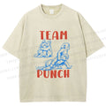 Unisex Team Punch the Monkey Printed Washed Tee