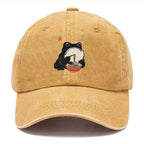 Funny Frog Eating Ramen Washed Cap