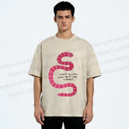 Unisex Will you Still Love me When I am a Worm Printed Washed Tee