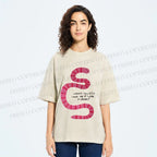 Unisex Will you Still Love me When I am a Worm Printed Washed Tee