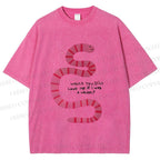 Unisex Will you Still Love me When I am a Worm Printed Washed Tee