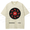Unisex Bauhaus Geometric Eye Printed Washed Tee
