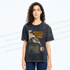 Unisex Mentally Ill But Totally Chill Ape Printed Washed Tee