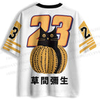 Yayoi Kusama Pumpkin Cat Printed Jersey Shirts