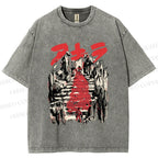 Unisex Akira: The Final Battle Printed Washed Tee
