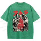 Unisex Akira: The Final Battle Printed Washed Tee