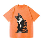 Unisex Tuxedo cat Printed Washed Tee