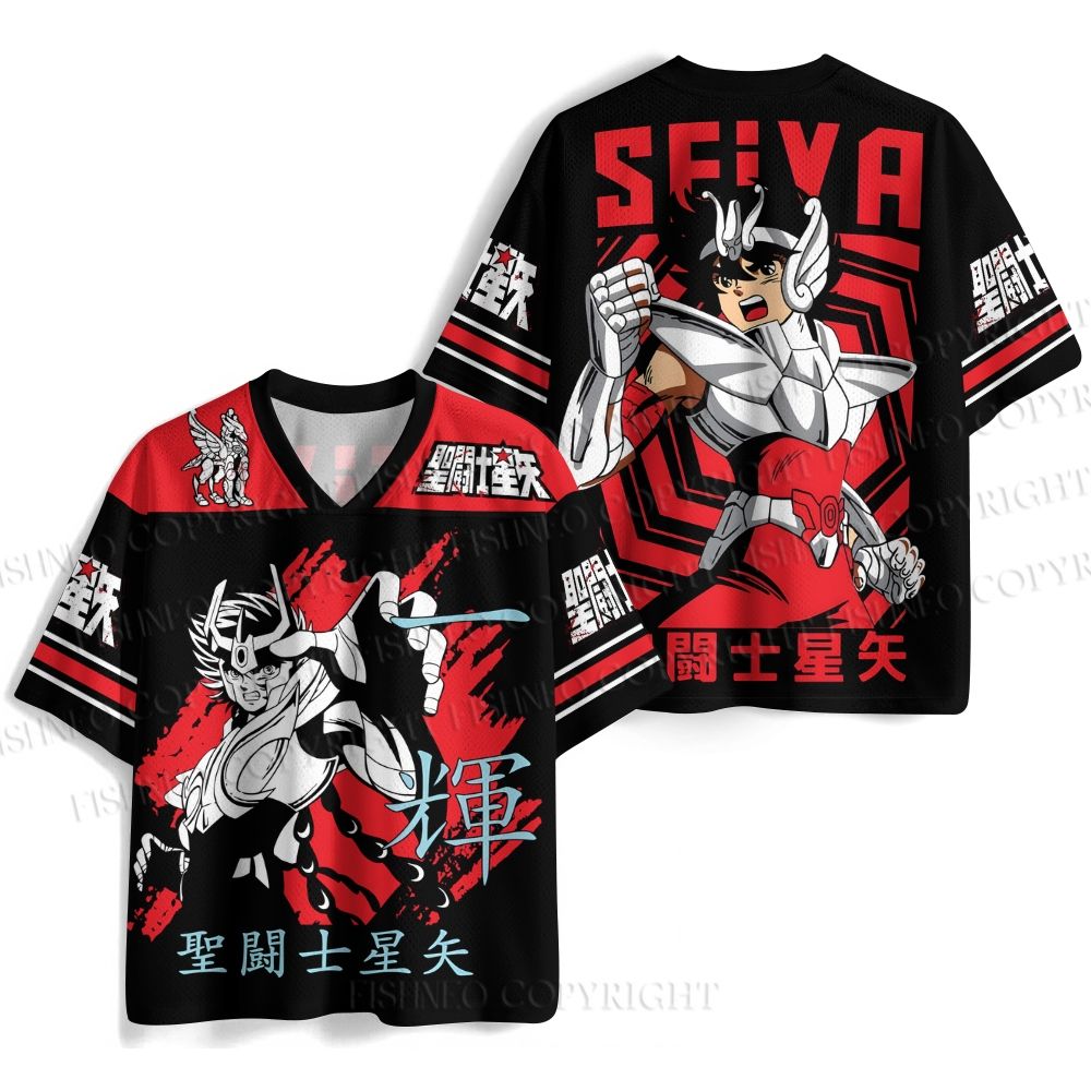 Saint Seiya Printed Jersey Shirts