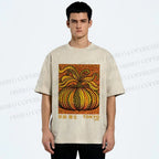 Unisex Yayoi Kusama Pumpkin Printed Washed Tee