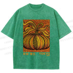 Unisex Yayoi Kusama Pumpkin Printed Washed Tee